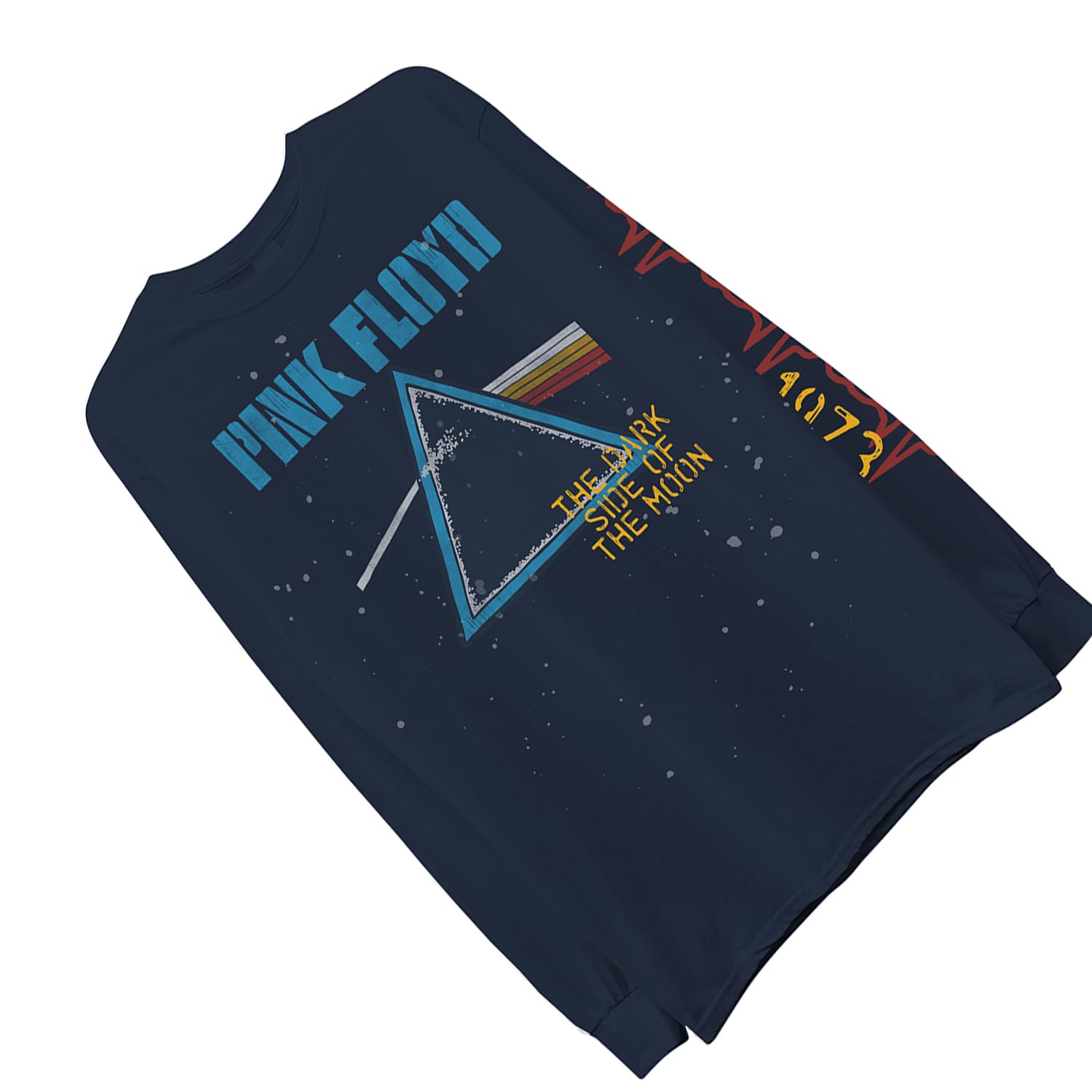 Pink Floyd Camicia da concerto da uomo Dark Side of The Moon - Maglietta vintage a maniche lunghe con stampa a maniche lunghe