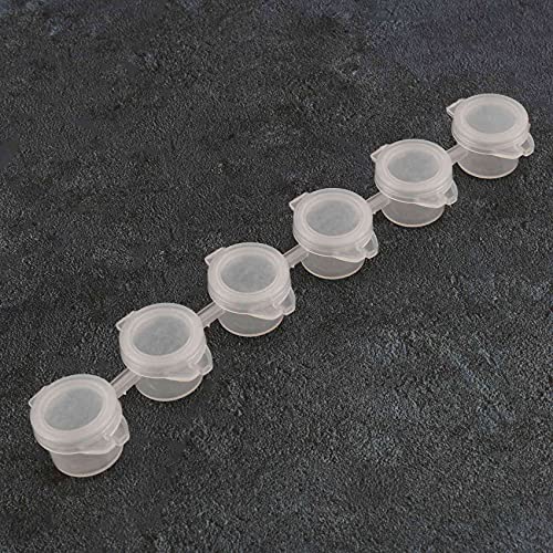 Jaquiain 8 Strips/48 Pots 3Ml Empty Paint Strips Paint Cup Pots Plastic For Classrooms Schools Painting Arts Crafts Supplies #TOP2