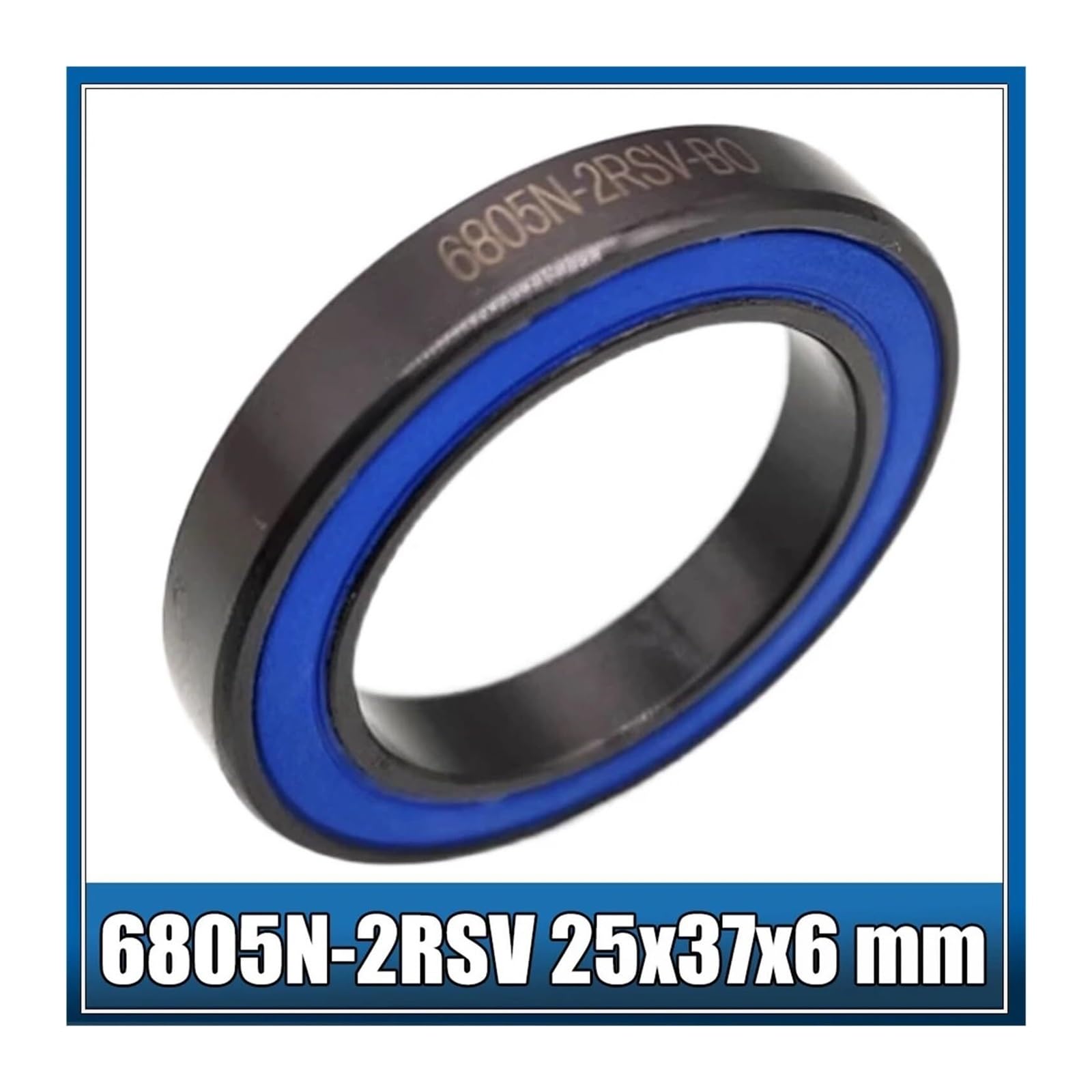 Roulement 25 * 37 * 6 mm 1PC ABEC-3 6805N-2RSV adapté aux roulements à Billes en Acier céramique 6805N-2RSV-B0(Ceramic Ball)