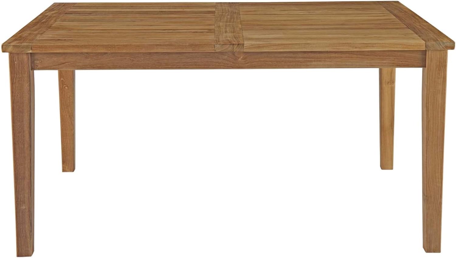 Ergode Marina Teak Wood Outdoor Patio 60 Dining Table | Luxury, Durable, Contemporary Design | Assembly Required | Set Includes: One Marina Dining Table