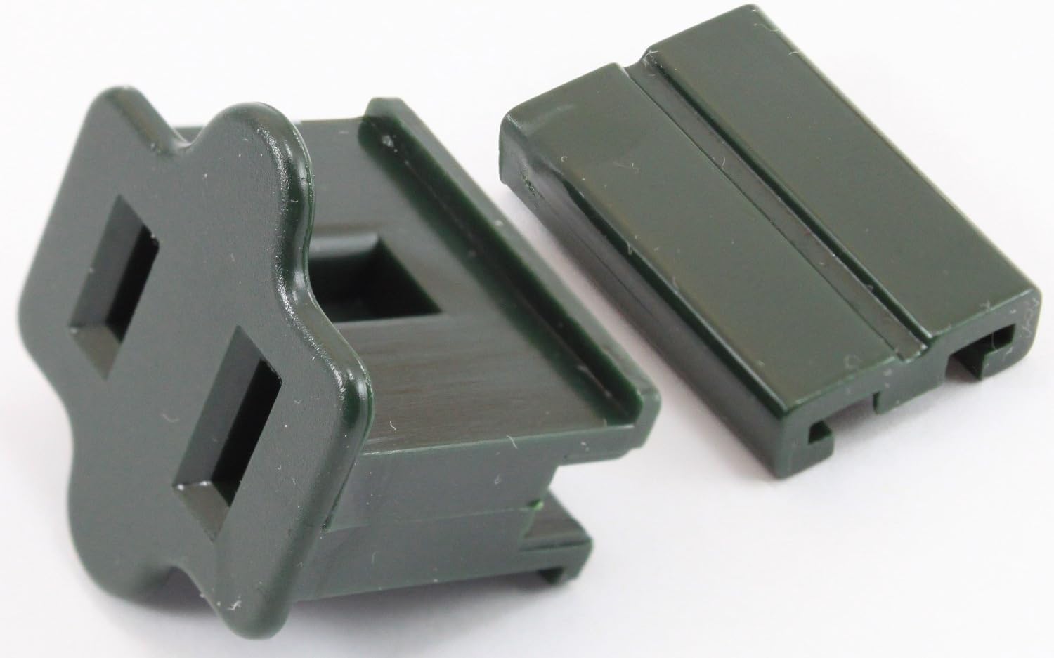 Zing Ear Female Gilbert/Vampire Plug for SPT-2 Cable, Dark Green, 25 Pack, UL Listed (Not Compatible with SPT-1 Wire!)