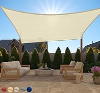 Vista 45 de GORILLA GRIP - Toldo parasol resistente, protección UV, resistente a la decoloración, desgarros y óxido, rectangular, con bordes curvos que bloquean