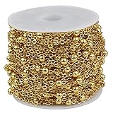 ● Beinhaltet: 10 Meter Kabelgliedkette, Die Größe des Rundglieds: ca. 4 mm, 2 mm breit, Gewicht: 85 g / Rolle.