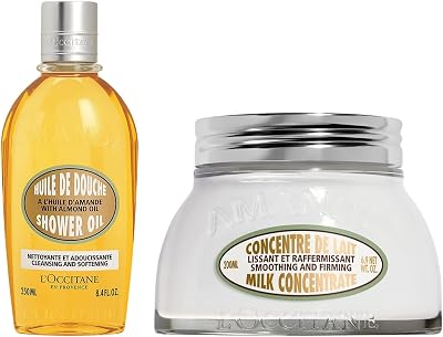 Almond Nourishing Duo | Almond Shower Oil & Almond Milk Concentrate