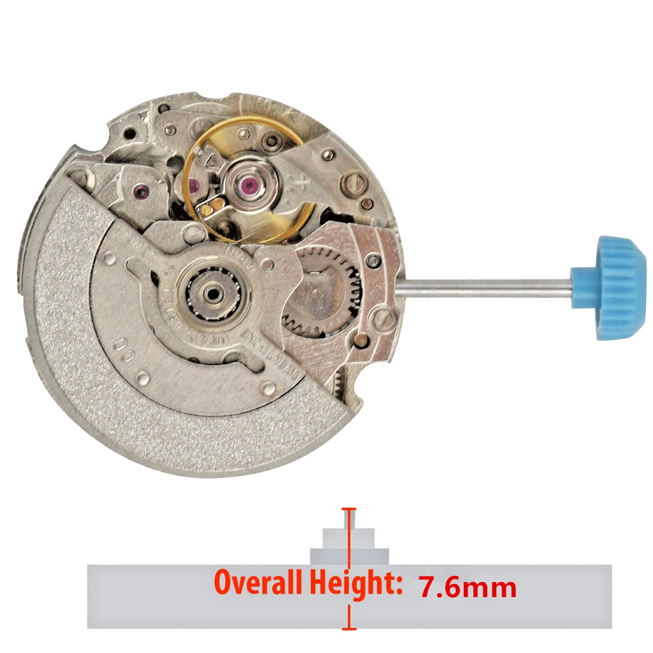 MOUDOAUER Automatico 19.80MM 21 Gioielli Correzione Rapida Data Orologio Movimento Sostituzione Pezzo di Ricambio Accessori Per Orologi Accessori Per Orologi