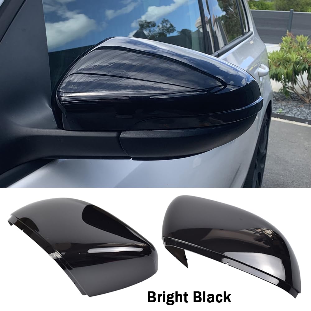 Copricapi Specchietti Laterali Per Golf 6 E Touran - Nero Brillante - Foto 13