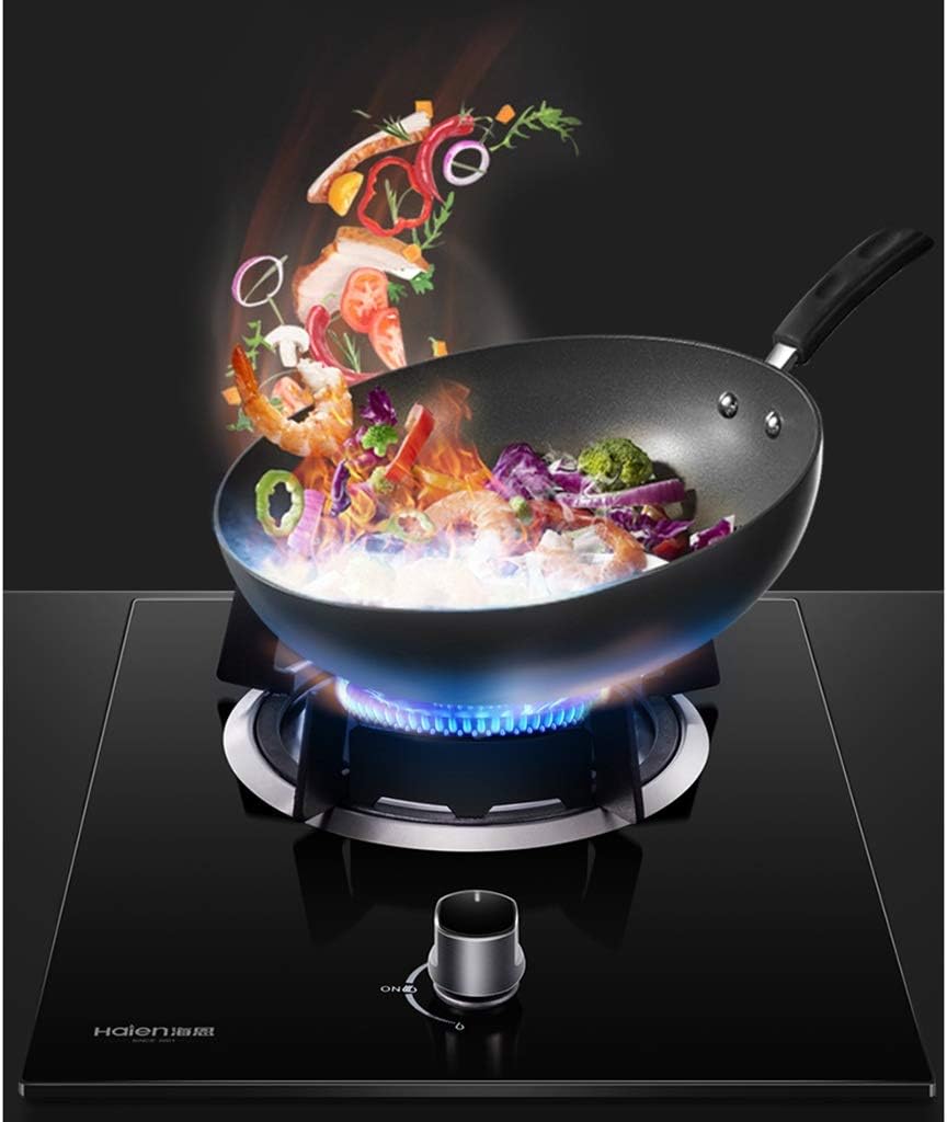 Upgrade Gas Stove Desktop/Embedded Single Cooker Gas Cooktop 4.5KW LPG/NG Dual Fuel Stove Gas Stove Crystal Glass Plate Easy to Clean [Energy Class A] (Color : A Size : LPG) (A LPG)