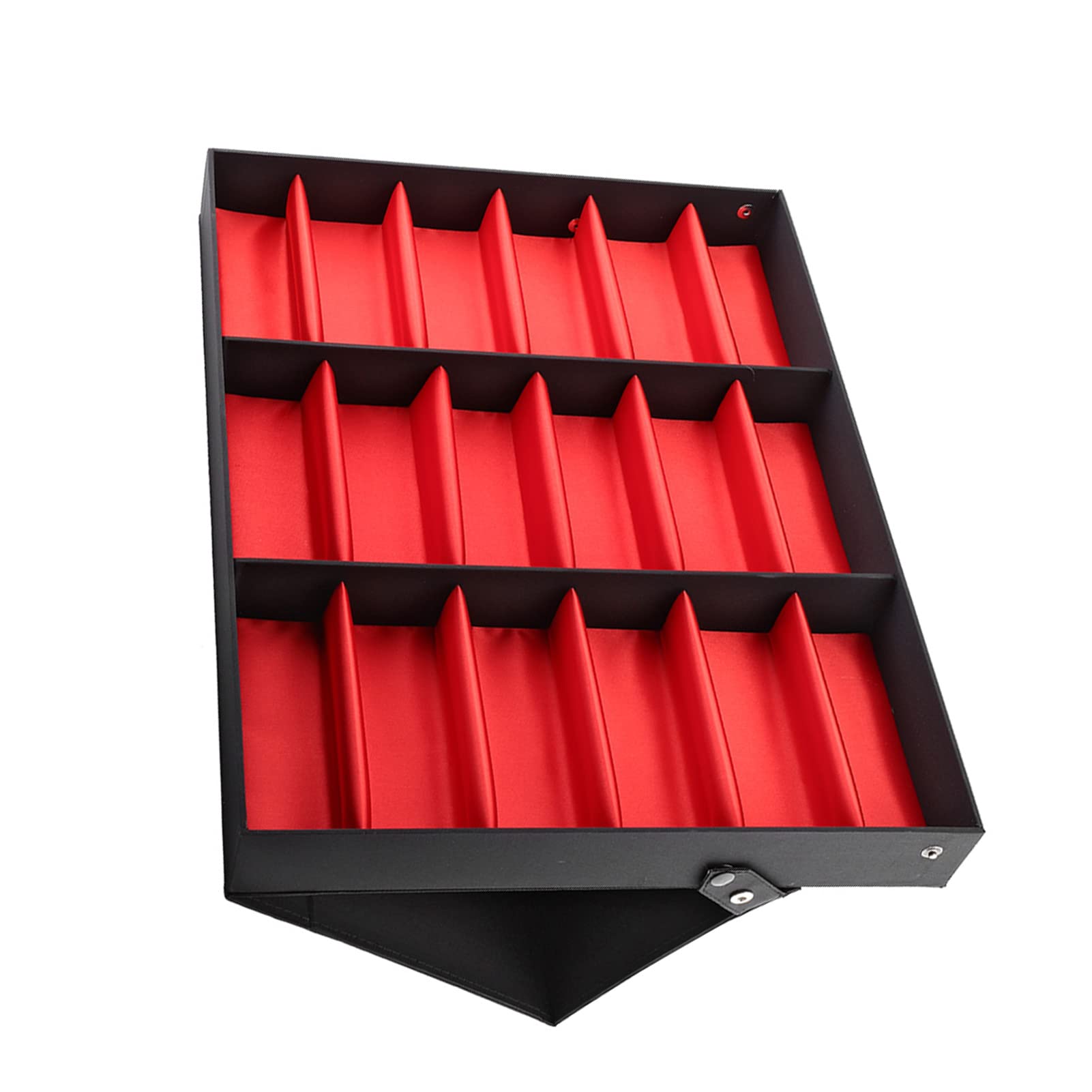 Soporte de Exhibición para Gafas de Sol, Caja Organizadora de Almacenamiento para el Hogar y la Tienda, Uso Diario, Tablero de Fibra de Densidad Media, 18 Rejillas