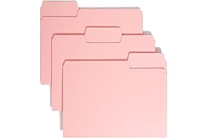 Unparalleled Pink File Management with Smead's Filing Solutions: 100 Letter-Sized Pink Folders...