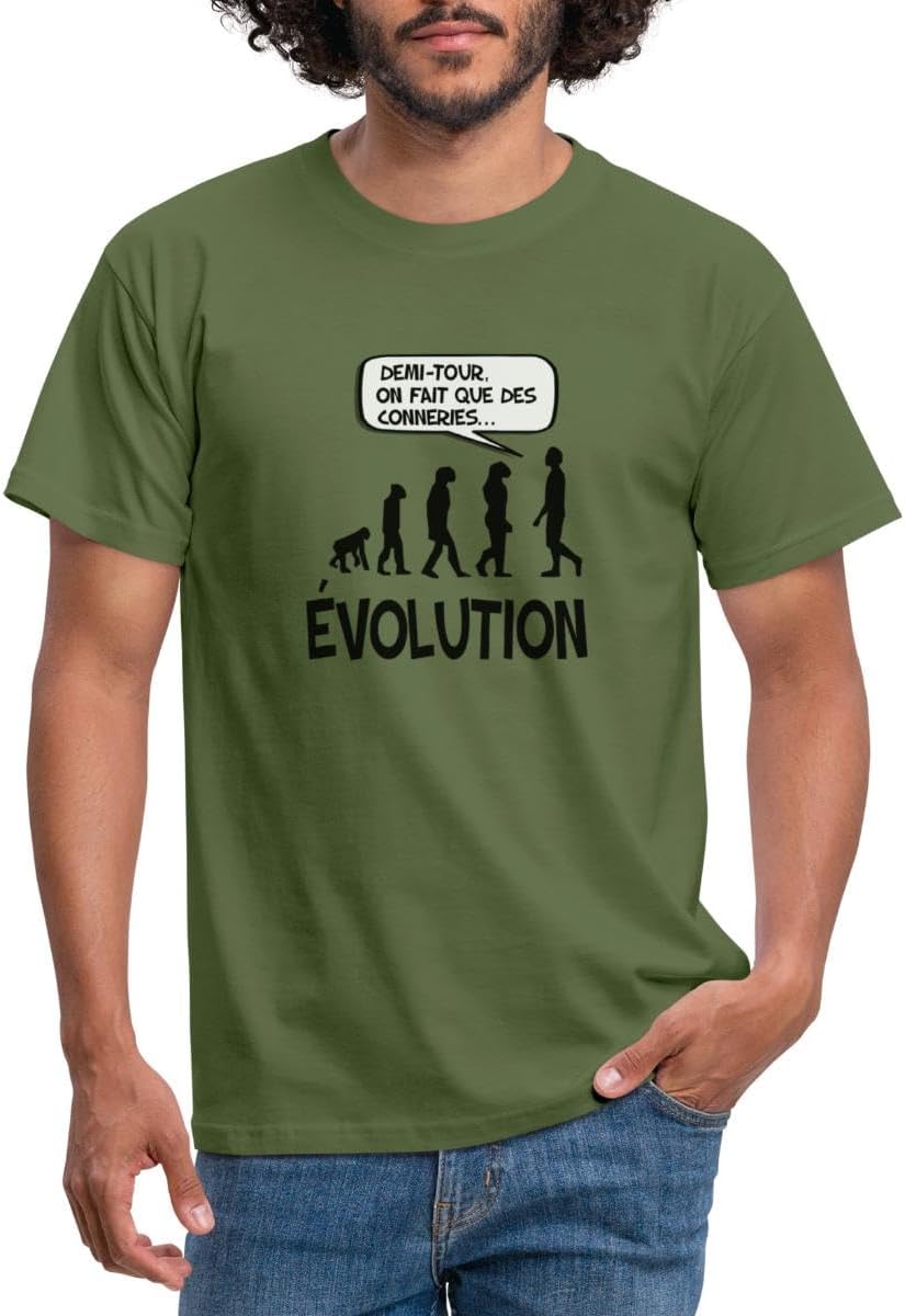T-shirt Savoie Homme : Évolution de l'homme en Snowboarder
