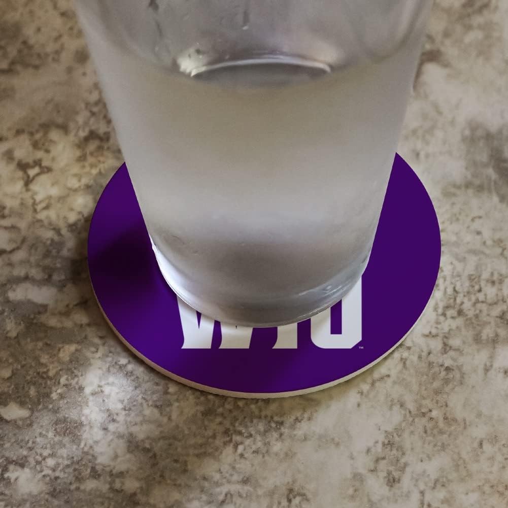 Western Illinois University Leathernecks Logo Novelty Coaster Set - Image 2