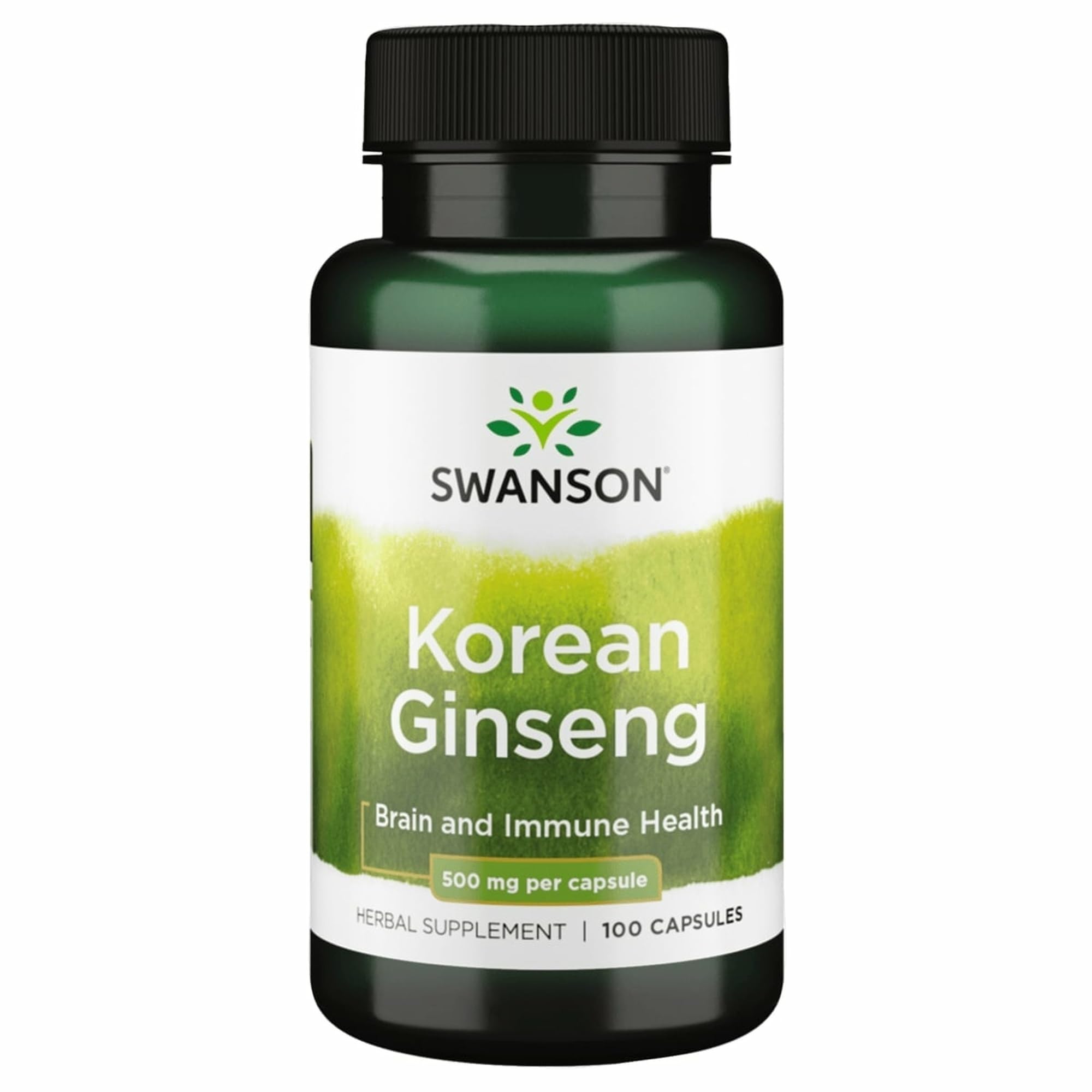 Swanson Korean Ginseng Stress Support 500 mg, 100 Capsules