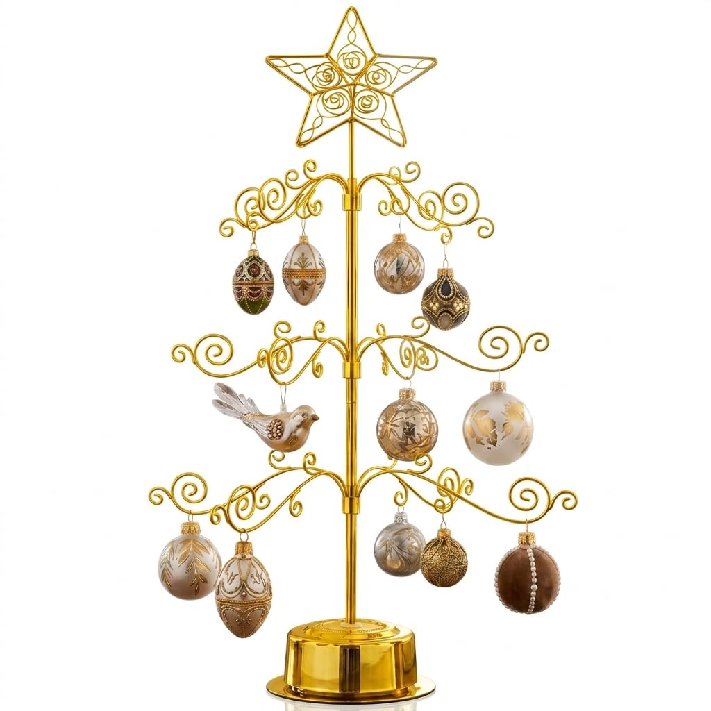 Amazon.com: HOHIYA 24” Rotating Ornament Display Tree Stand 36
