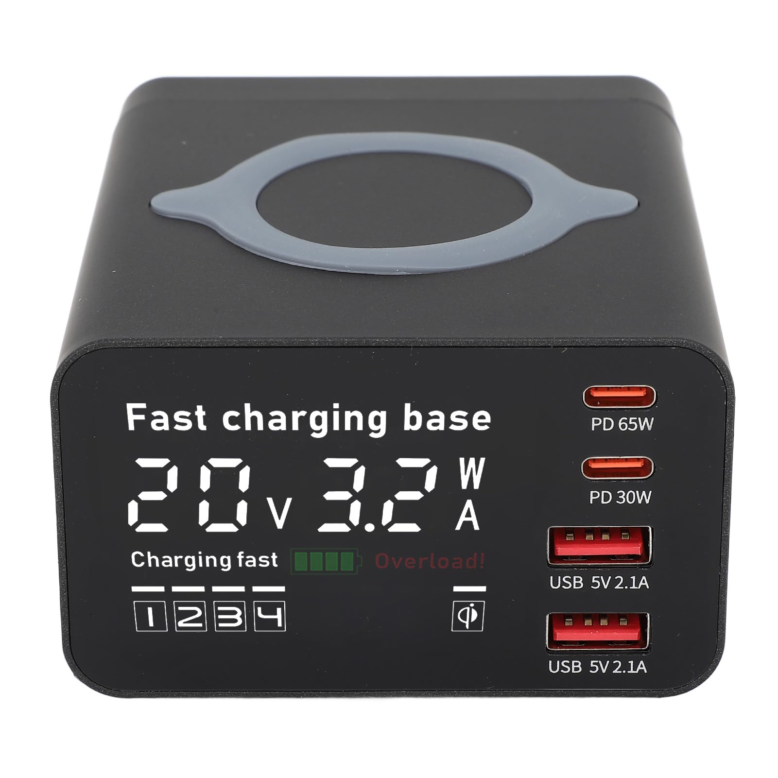 Caricatore, 3 porte, 65 W, sicuro e veloce, prese USB C per presa a parete, per telefono, tablet, portatile, casa, ufficio, appartamento, viaggi d'affari, hotel, camera da