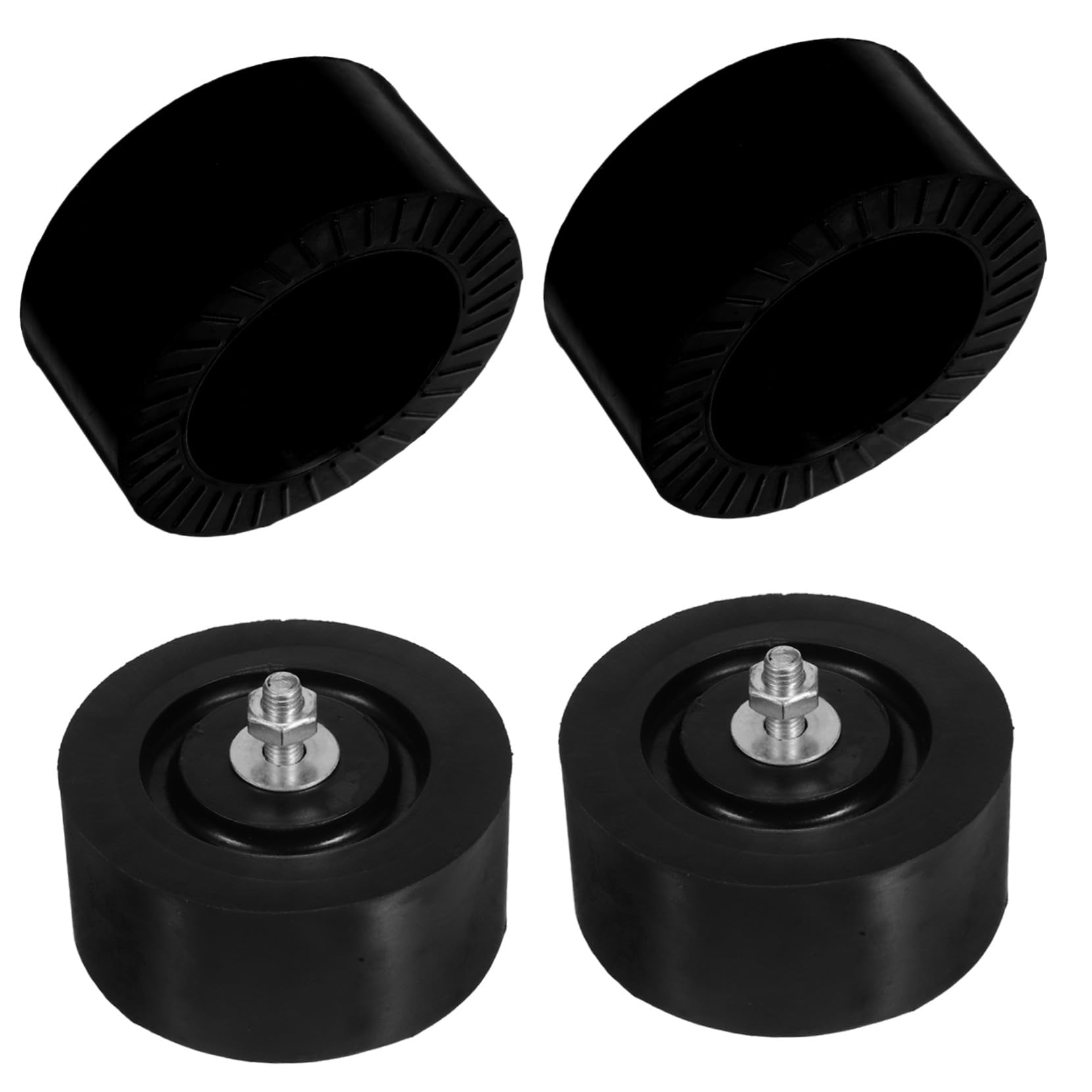 ULTECHNOVO 4 Almohadillas Antivibración Para Exterior De Aire Acondicionado Almohadillas De Goma Antivibración Para Compresor Soportes De Goma