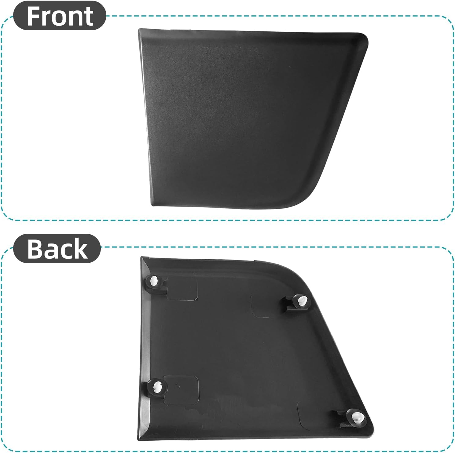 Rear Side Body Protective Door Trim Molding Quarter Panel with Clips for Ram Promaster 1500 2500 3500 2019-2024 136-inch Short Wheelbase (Left Driver Side)