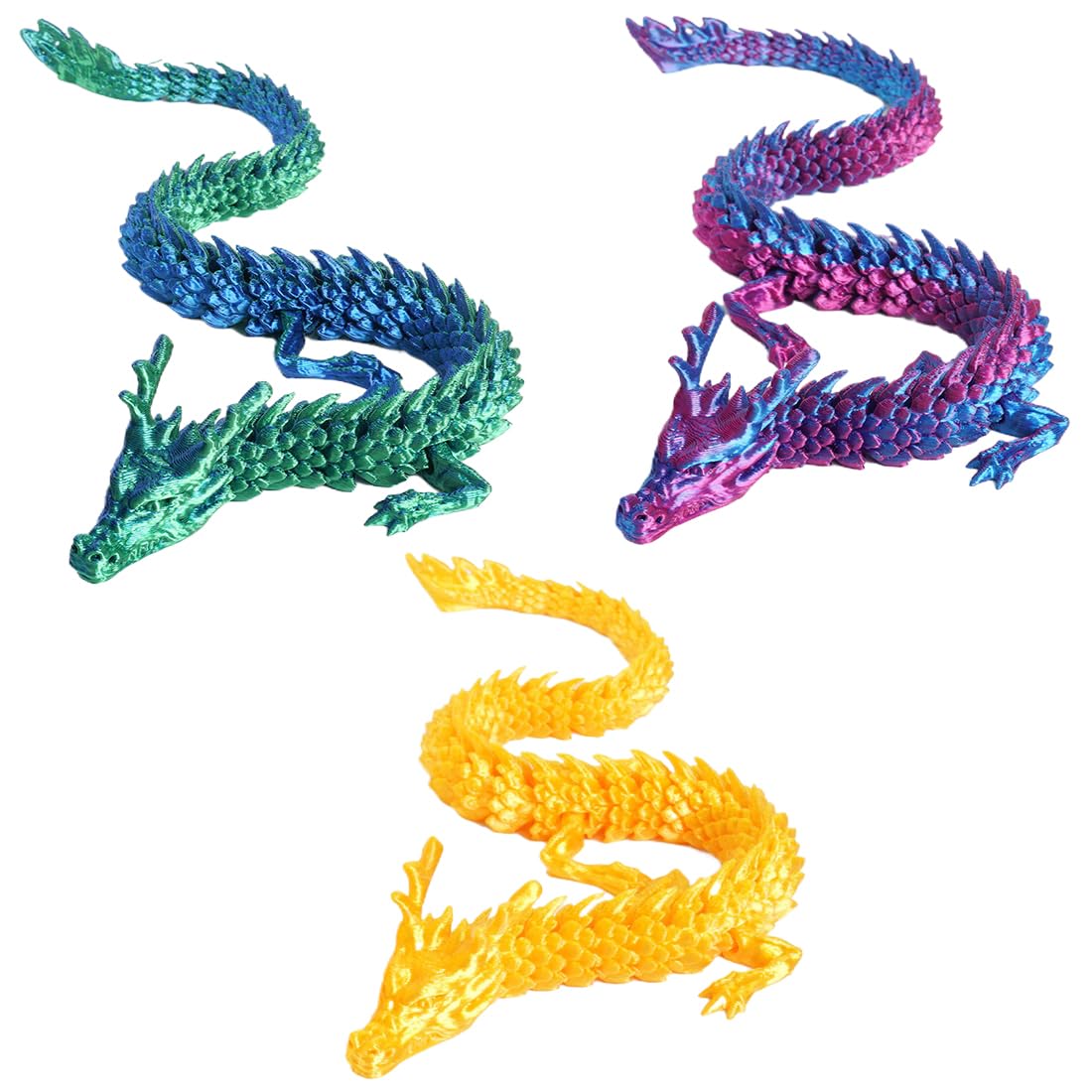 3D-gedrucktes Drachenei Mit Beweglichem Drachen – Rose-Drachen-Spielzeug, Oster-Geschenk