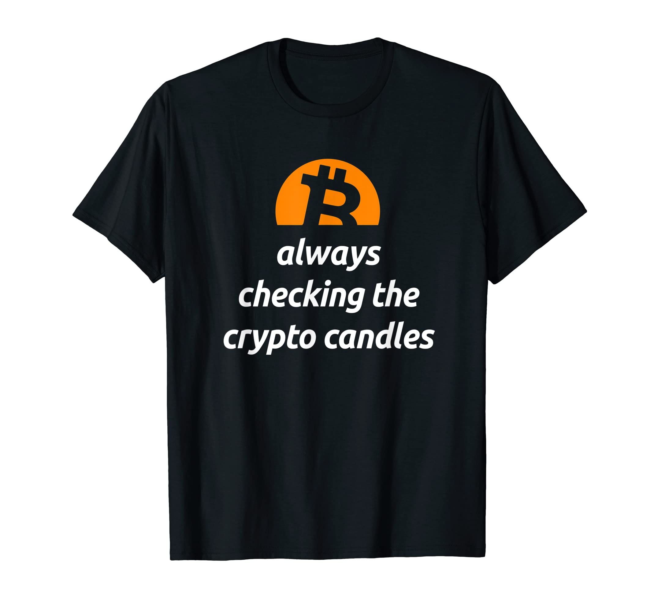 Cryptocurrency Coin Logo Crypto Candles Trader Bitcoin Miner T-Shirt