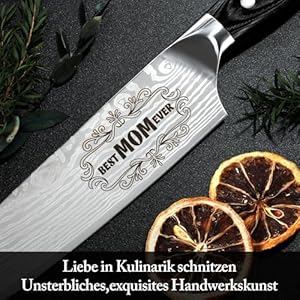Mothers Day Mom Gift from Daughter Son Kids Mom Birthday Gift 8 inch Kitchen Knife Gift Set for Mom Professional Chef's Knife Christmas Presents for Mom (Best Mom) Mothers Day Mom Gift from Daughter Son Kids Mom Birthday Gift 8 inch Kitchen Knife Gift Set for Mom Professional Chefs Knife Christmas Presents for Mom Best Mom