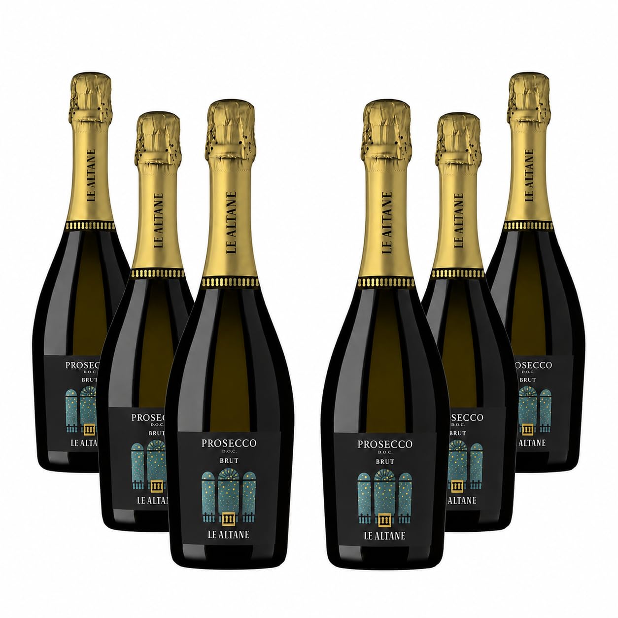 Le Altane Prosecco DOC Brut - Spumante Bianco, 6 bottiglie