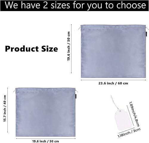 Miniatura 3 de Paquete de 6 bolsas para el polvo para bolsos, bolsas de seda para bolsos, zapatos, botas, bolsa de seda a prueba de polvo con cordón, bolsa de