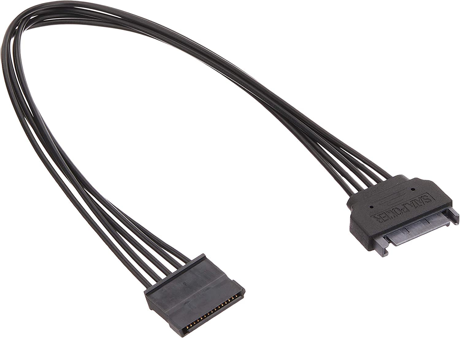 AINEX SA-047SAB-BK przedłużacz Serial ATA, 30 cm, czarny