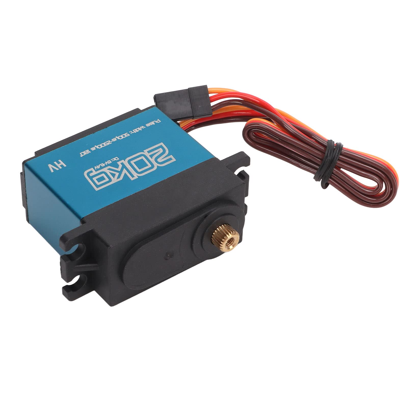 Digitales Servo für RC-Cars, für Crawler, für Roboter, kernloser Motor, 20 kg hohes Drehmoment, wasserdichtes Metallgetriebe, für Modelle im Maßstab 1/10 1/12,