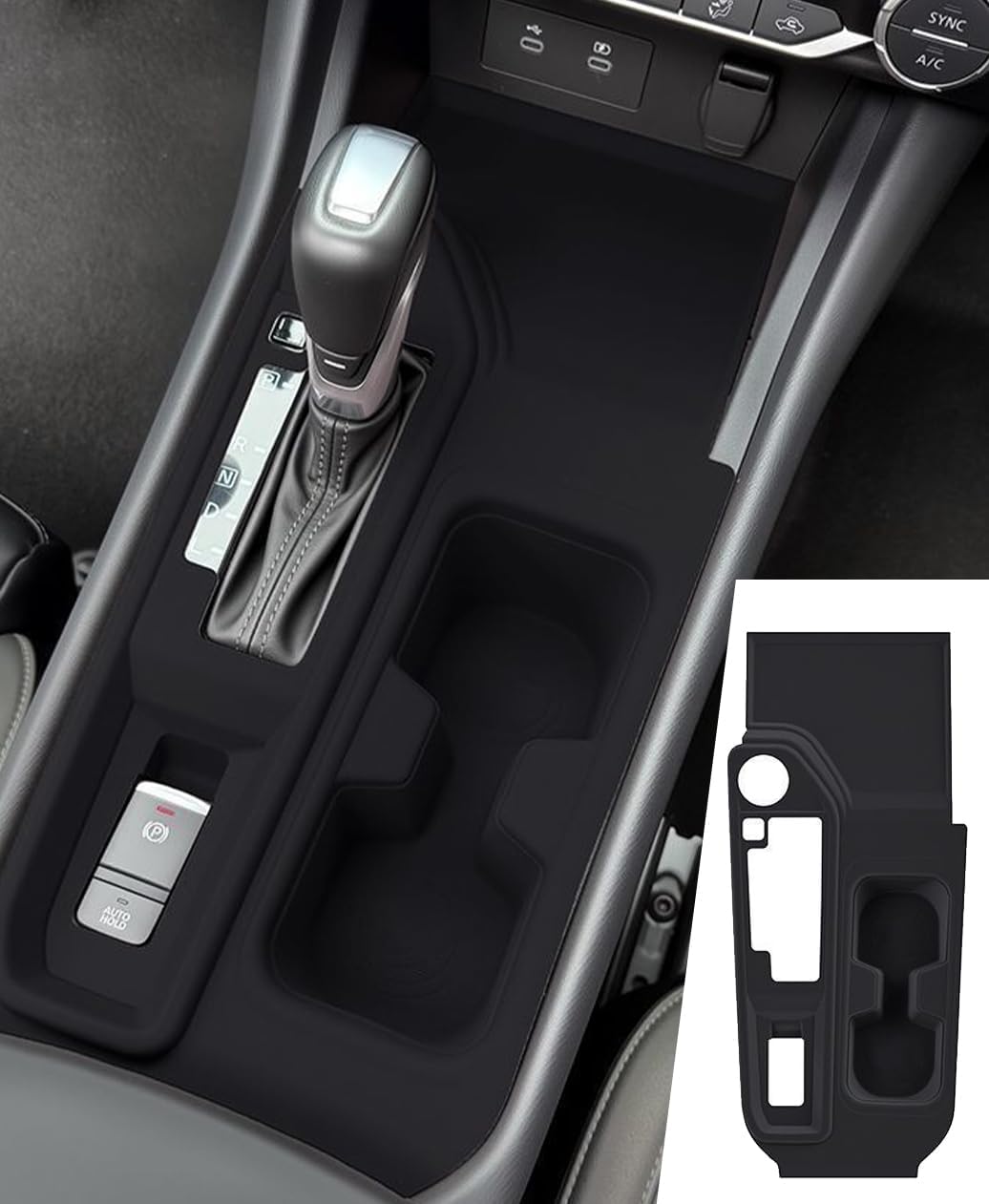 for 2025 Nissan Sentra Accessories 2020 2021 2022 2023 2024 Car Cup Holder Inserts and Center Console Tray Replacement, Silicone Drink Holder Mat Pad Storage Organizer