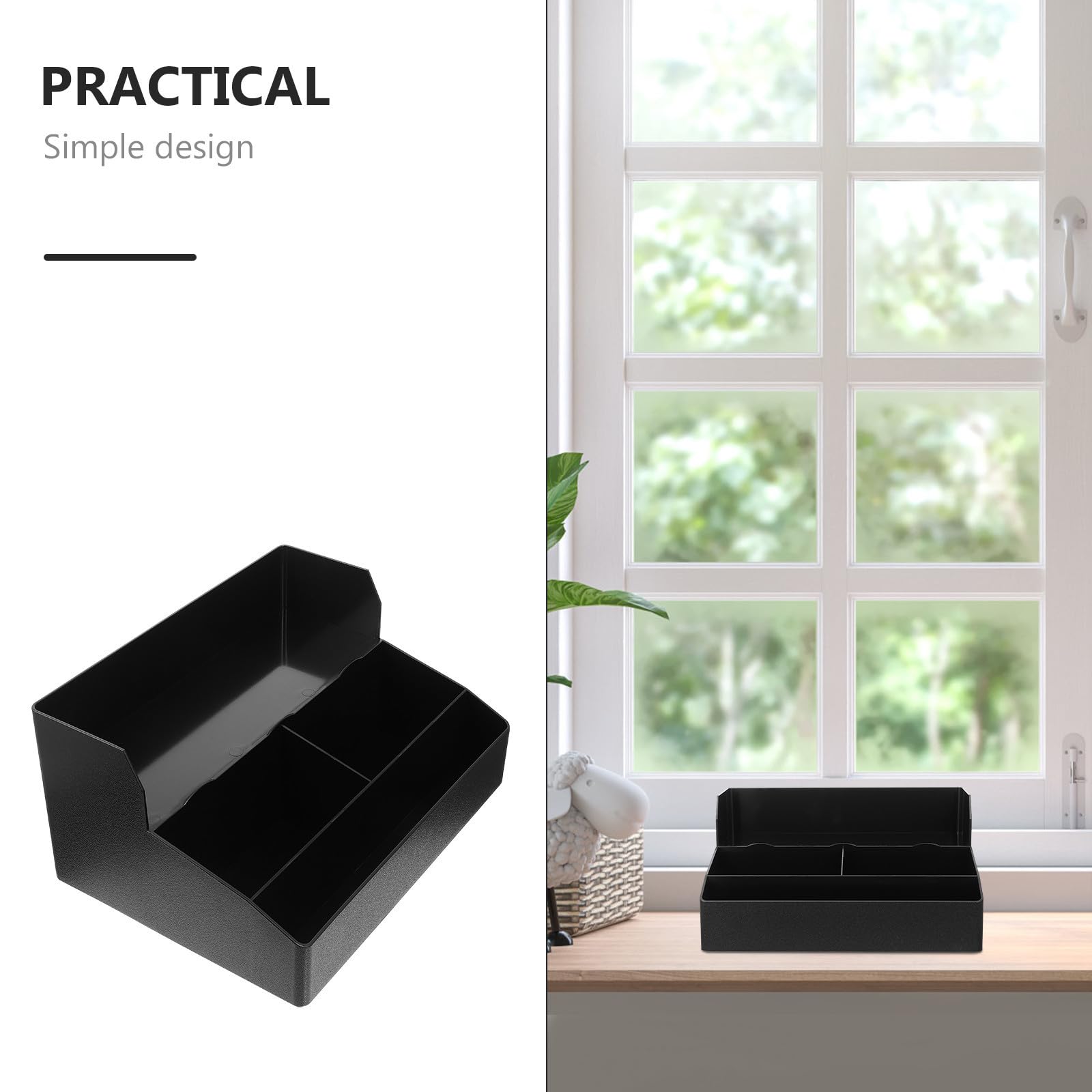 Caja Organizadora para Vasos de Papel Desechables, Pp Negro