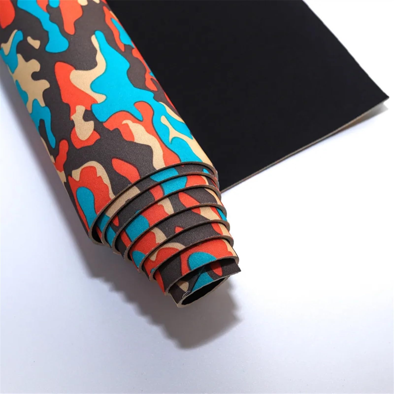 Neoprene Waterproof Fabric 2mm Thick Neoprene Sewing Fabric Waterproof Windproof Backpack Protective Gear Swimming(45cm x 45cm)