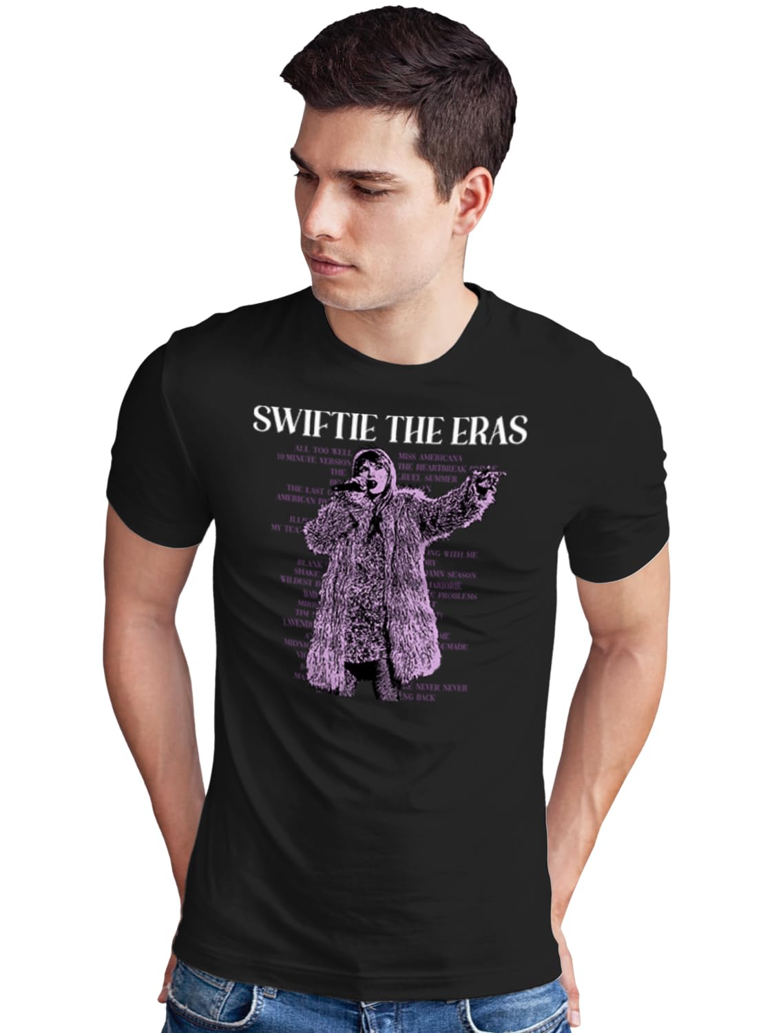 AirDropUnisex Relaxed Fit Graphic Printed Music Swifties T-Shirt 1935