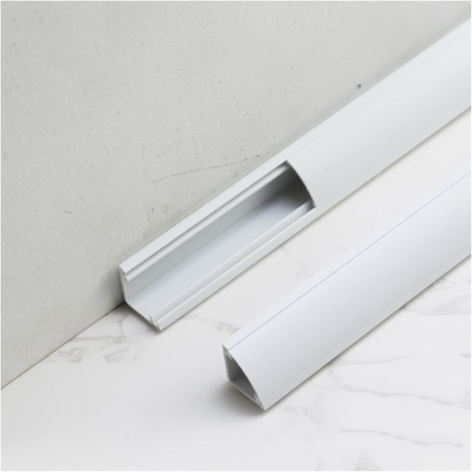 Vloerkabelhoes, flexibele vloer kabel beschermer, 3m draadafdekkingen voor kabels, Zelfklevende kabelgoot voor vloerbedekking, snoer, kabelbeschermer