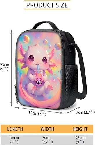 Miniatura 9 de Lonchera térmica con diseño de gato de mezclilla para niñas, linda bolsa de almuerzo con diseño de animales 3D para niños y niñas, bolsa térmica