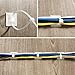 100 Pack Zip Tie Adhesive Mounts Self Adhesive Cable Tie Base Holders with Multi-Purpose Cable Tie (Length 150 mm, Width 2 cm, White)