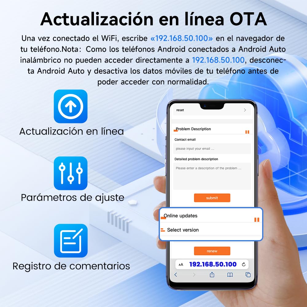 Carlinkit Adaptador inalámbrico Mini Ultra CarPlay para iPhone, adaptador automático inalámbrico para Android, convierte con cable a CarPlay inalámbrico y Android Auto, configuración Plug and Play