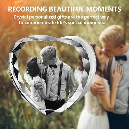 Miniatura 6 de Foto de cristal 3D personalizada, marco de fotos de cristal, regalos personalizados para aniversario, boda, regalos conmemorativos para parejas,