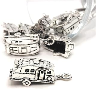 3D Camper Trailer, Camping Charms AS224 20 Pieces