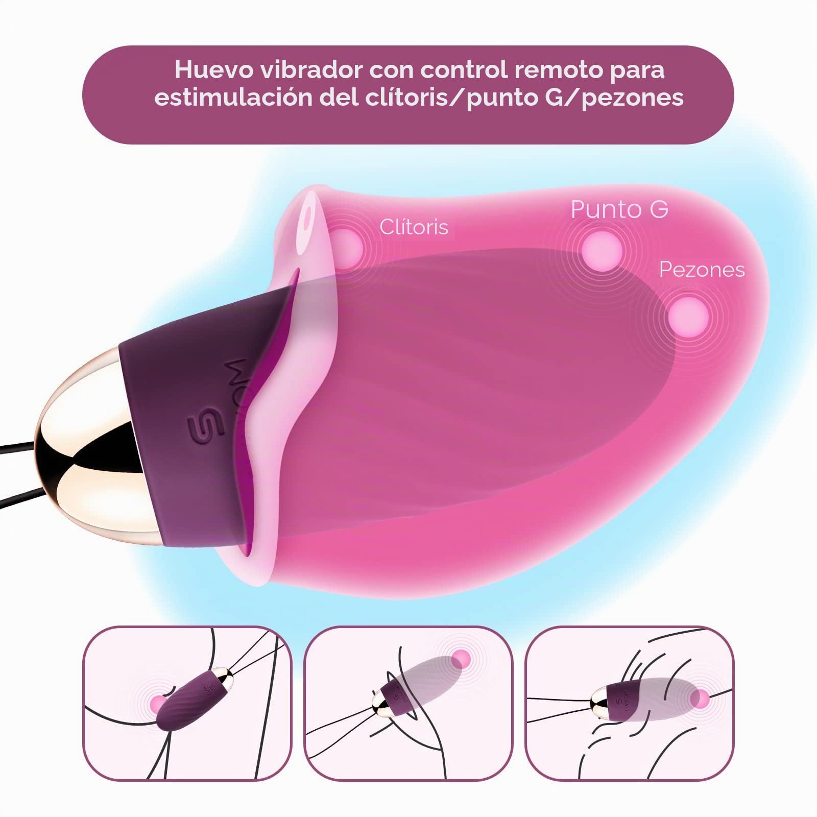 Vibrador de lujo con control remoto, vibrador silencioso, fuerte para ti, estimulador del clítoris del punto G, vibrador anal con 26 modos de vibración, juguete sexual para parejas