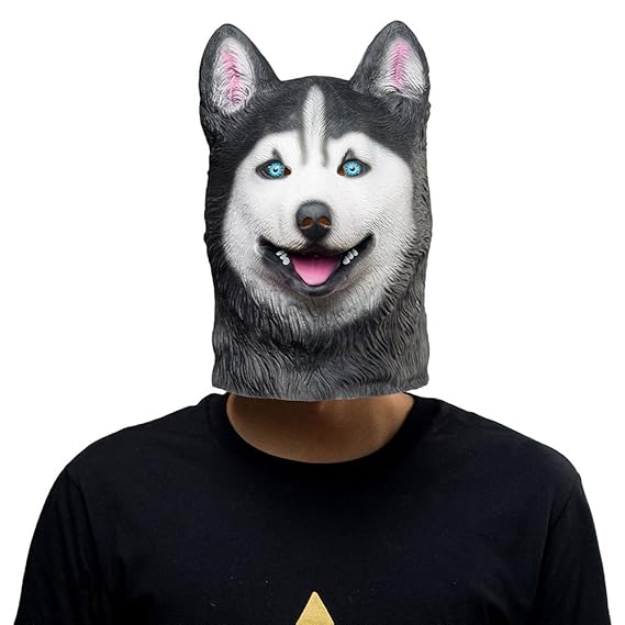 Siberian Husky Halloween Costumes 2022 Buy Coser Park Halloween Animal Latex Masks Siberian Husky Dog Full Face Mask Adult Cosplay Props Online At Low Prices In India Amazon In