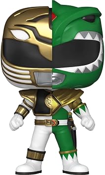 Funko Pop Mighty Morphin Power Rangers Green/White Ranger Split Exclusive Vinyl Figure