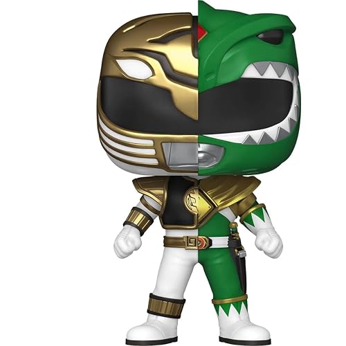 Funko Pop Mighty Morphin' Power Rangers Green/White Ranger Split Exclusive Vinyl Figure
