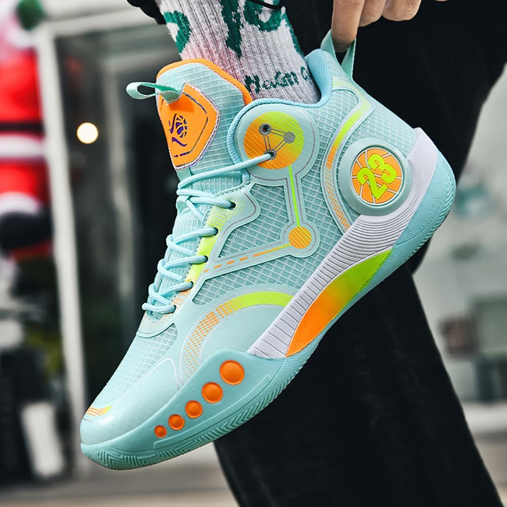 Men's Shoes Fashion Sneakers Breathable Running Shoes Mens Arch Support Basketball Shoes Non Slip