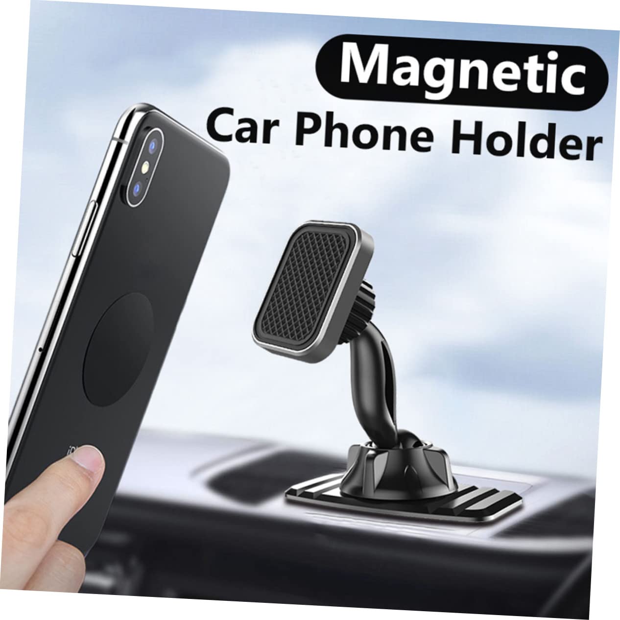 DOITOOL 3 Soportes Magnéticos para Salpicadero De Coche Rotación De 360 ​​Grados para Smartphones.