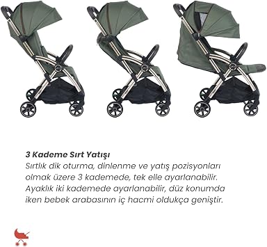 merkür bebe Ruby Kabin Boy Bebek Arabası Yeşil