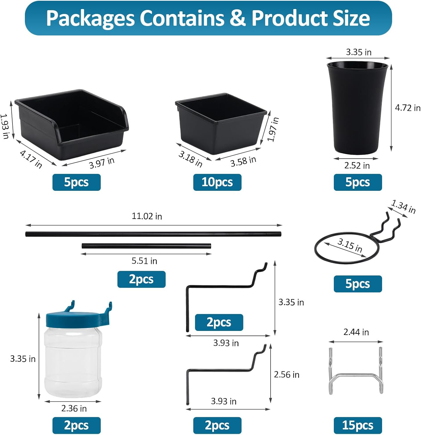 Kruodop 44 Pack PegBoard Organizer Accessories Kit Sri Lanka Ubuy