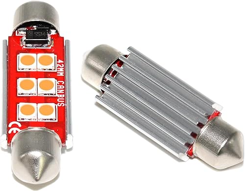 Miniatura 23 de Phinlion - Bombilla superbrillante 578 LED 3030 6-SMD, Festoon 41 mm, 42 mm, bombillas 211-2 212-2 214-2 para el interior del automóvil, domo