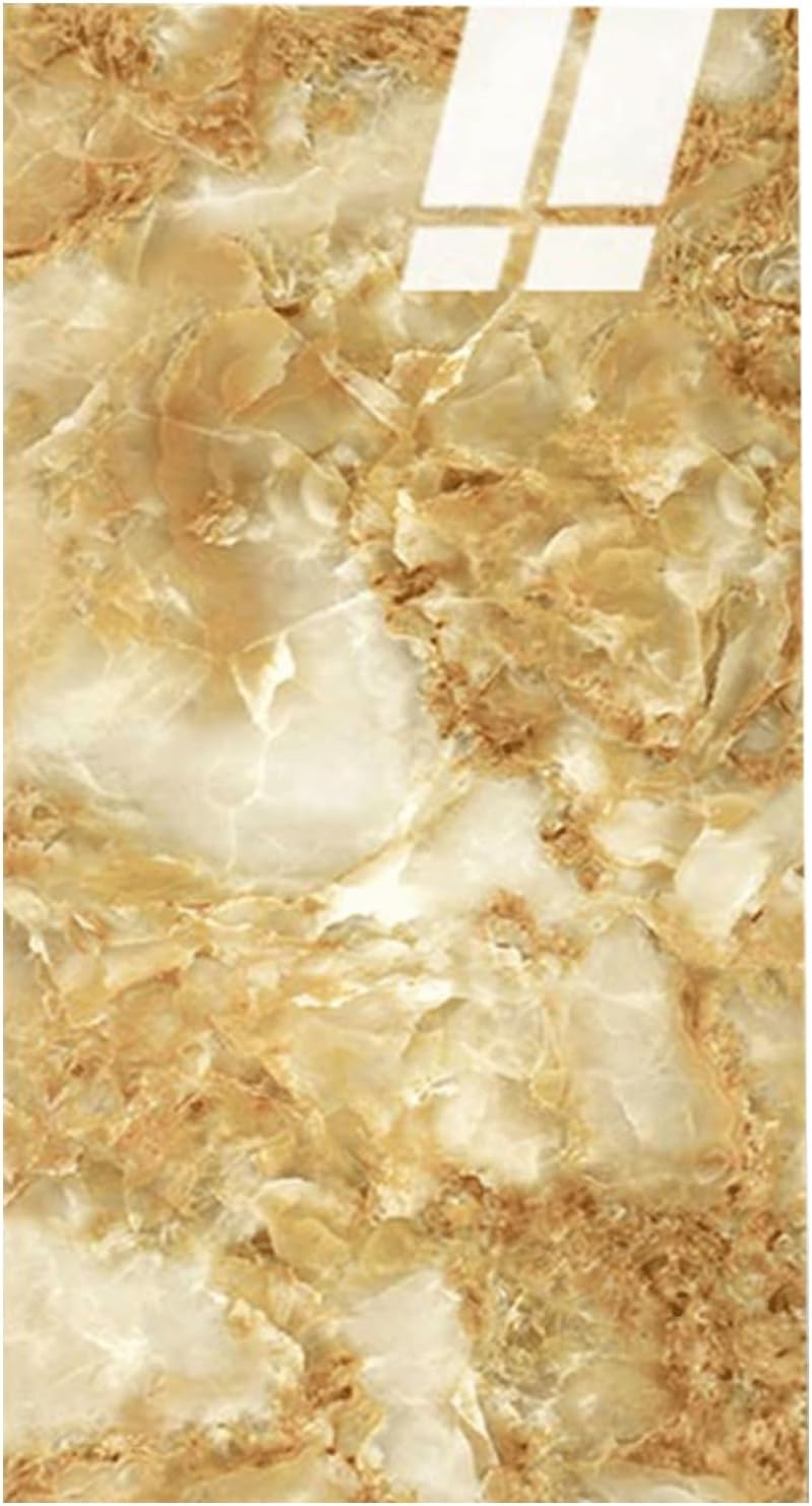 Wall Panels Peel-and-Stick Lightweight Splash-Proof Panels Marble-Patterned Tiles for Kitchens, Bathrooms, Living Rooms, Bedrooms(Brown)
