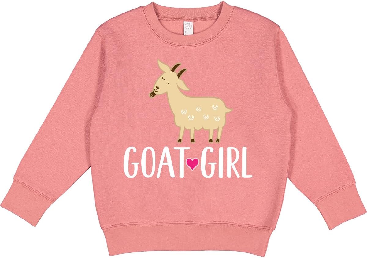 inktastic Goat Girl Farm Animal Toddler Sweatshirt