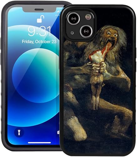 Miniatura 2 de Guard Dog Famous Art - Funda protectora híbrida para iPhone 13 Mini  De Goya  Saturno devorando a su hijo