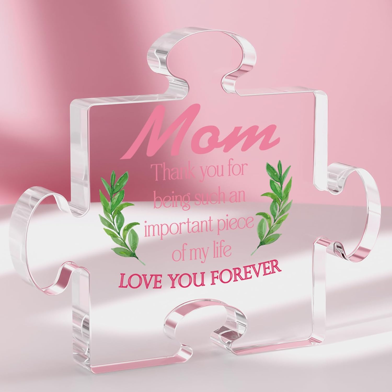 Mom Gift, Puzzle Acrylic Gift for Mother Birthday Gift